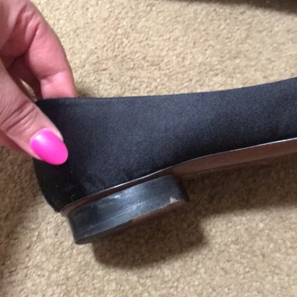 ⚡️FINAL PRICE⚡️ Moschino Cheap and Chic Vintage Black Satin Bow Ballet Flats - Picture 5 of 15